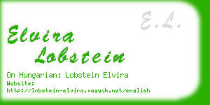 elvira lobstein business card